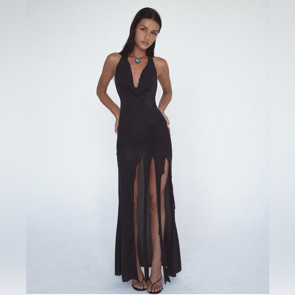 Indah Jlo Dress in Onyx